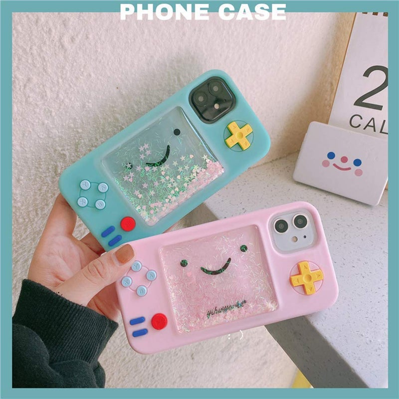 UnnFiko Squishy 3D Cartoon Game Case Compatible with iPhone 11 Pro Max, Creative Liquid Stars Funny Play Case Soft Rubber Protective Cover for Girls Women (Blue, iPhone 11 Pro Max) - Image 4